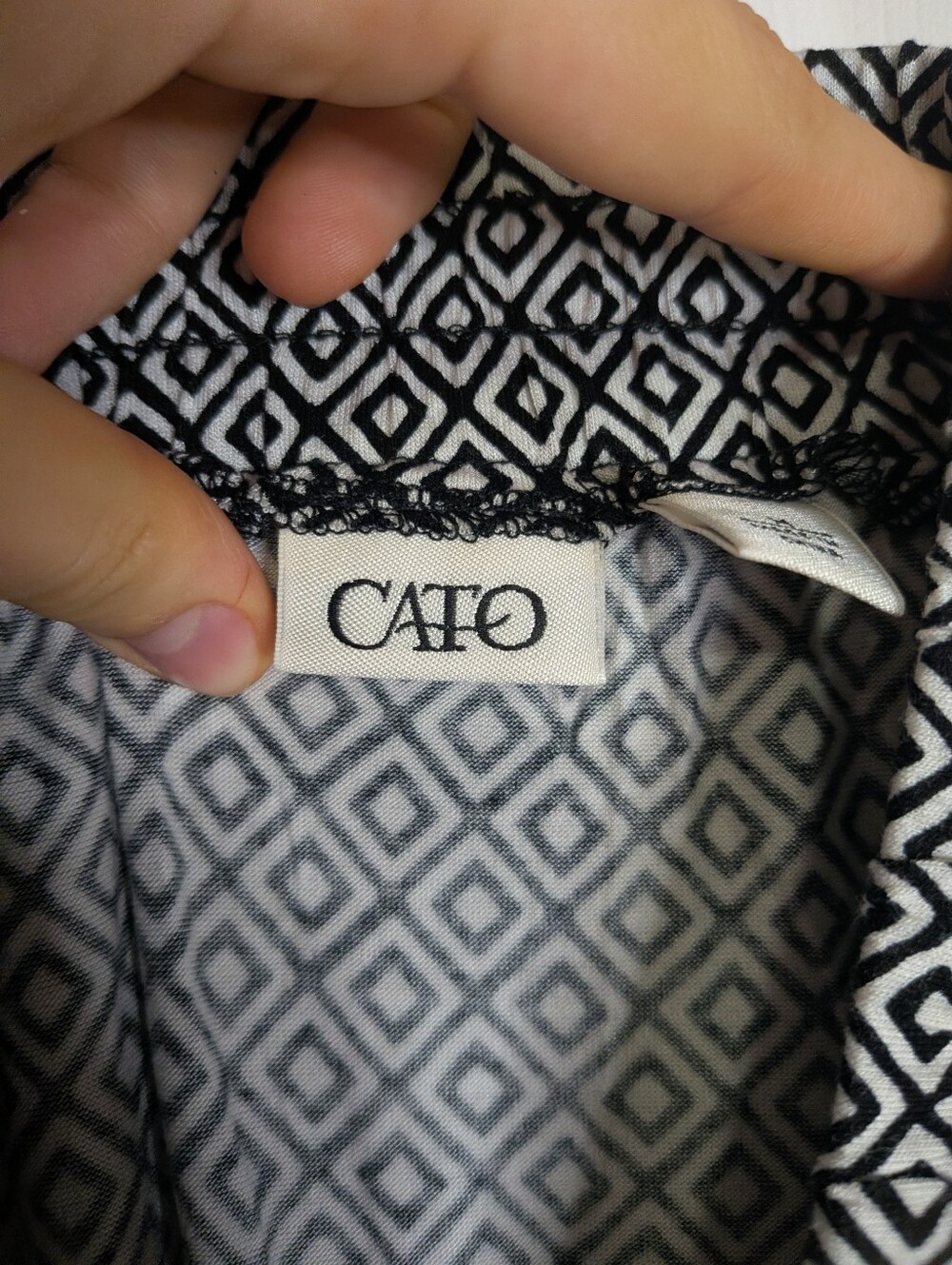 Cato women's black and yellow geometric print maxi skirt Size m - Picture 3 of 5